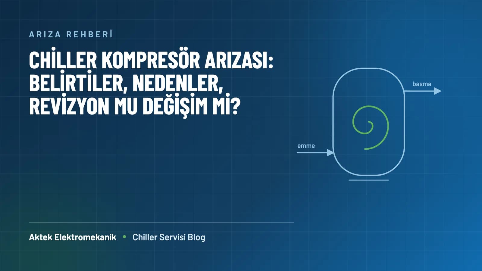 Chiller Kompresör Arızası: Belirtiler, Nedenler, Revizyon mu Değişim mi?